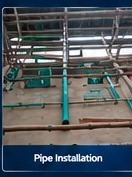 Pipe installation project photo
